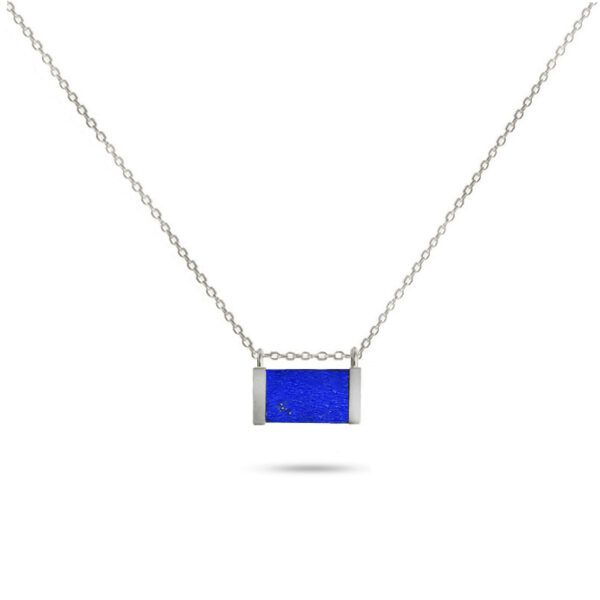 handmade lapis lazuli silver necklace