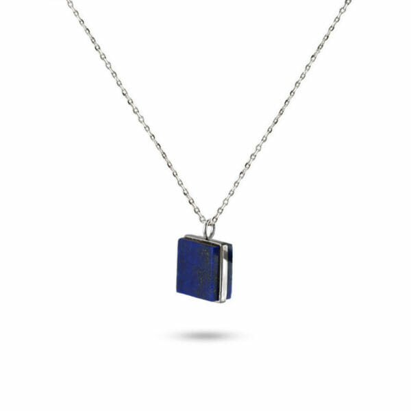 handmade silver pendant from afghanistan lapis lazuli