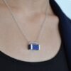 lapis lazuli silver pendant