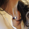 handmade lapis silver necklace