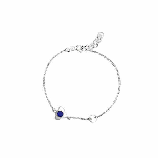 lapis lazuli handmade silver bracelet