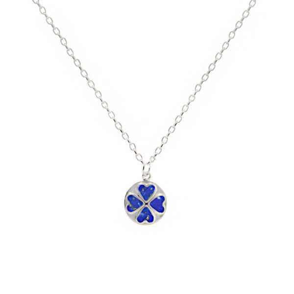 silver lapis lazuli necklace