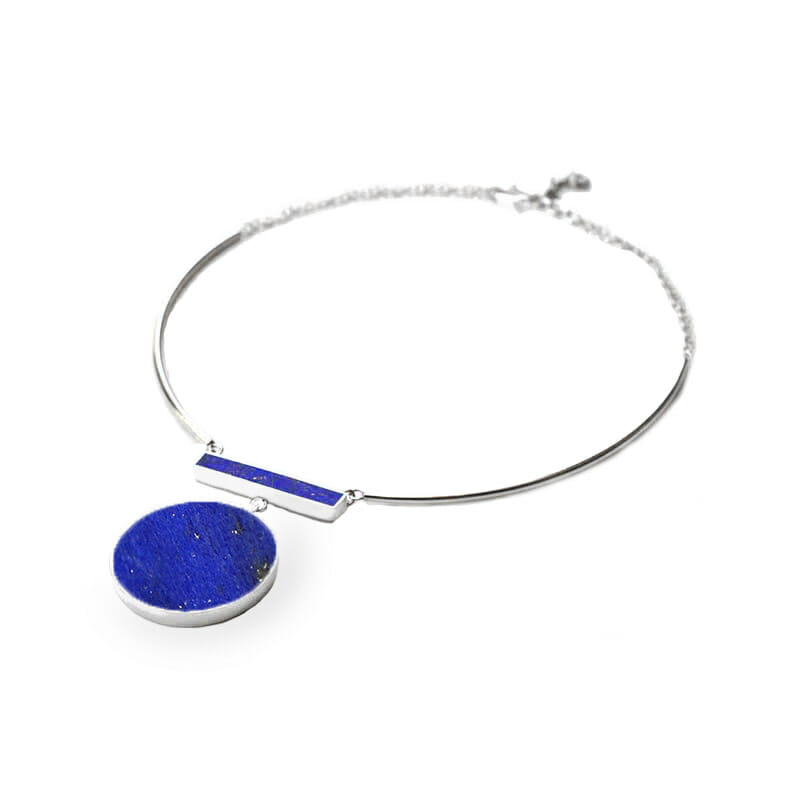 lapis lazuli choker handmade by artisans