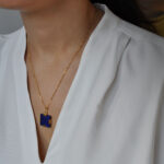 handmade vermeil lapis lazuli necklace