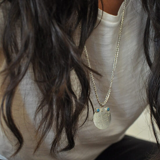 rumi silver necklace