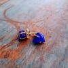 Lapis 14kt Gold Stud Earrings - Image 2