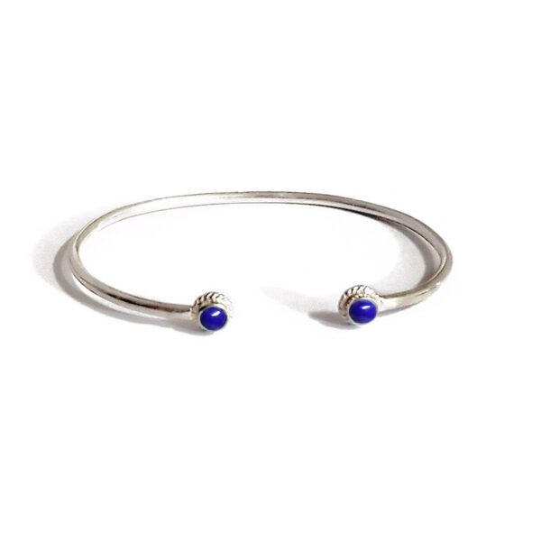 lapis lazuli silver cuff