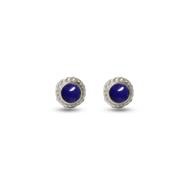 rumi lapis lazuli stud earrings handmade