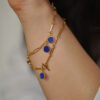 handmade lapis lazuli bracelet