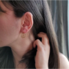 Square Vermeil Earrings - Image 2