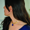 handmade lapis lazuli necklace gold plated