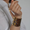 gold plated bracelet lapis lazuli handmade afghan jewellery